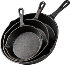 nuovva Cast Iron Skillet Set