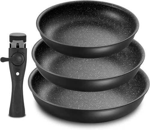 New non stick frying pan - pan, set