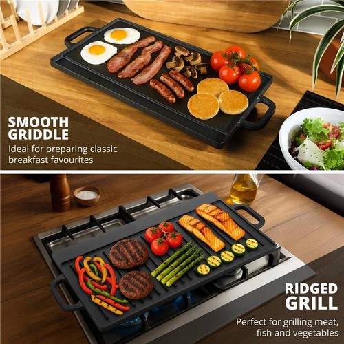 Reversible grill griddle cast - reversible,