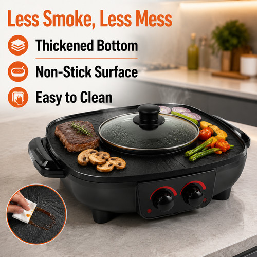 Electric hot pot bbq - 1,