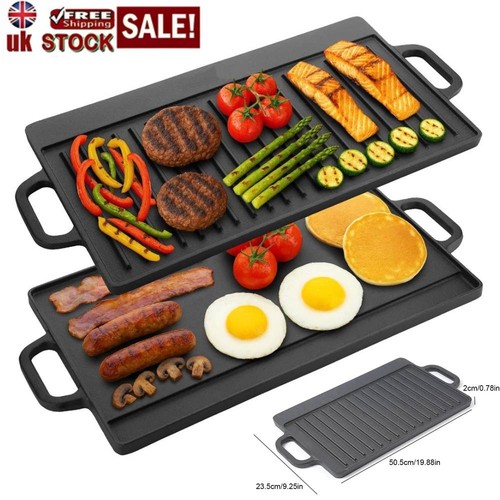 Reversible grill griddle cast - reversible,