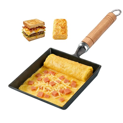 Cast iron tamagoyaki pan - cast,