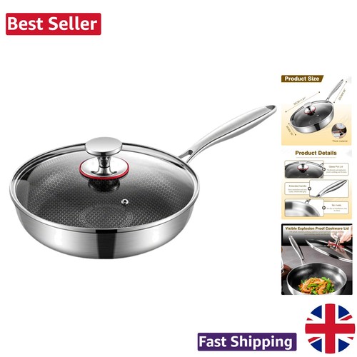 Titanium hammered frying pan - titanium,