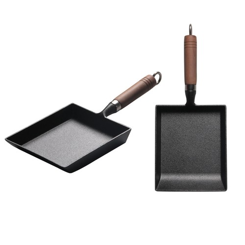 Black rectangular frying pan - black,