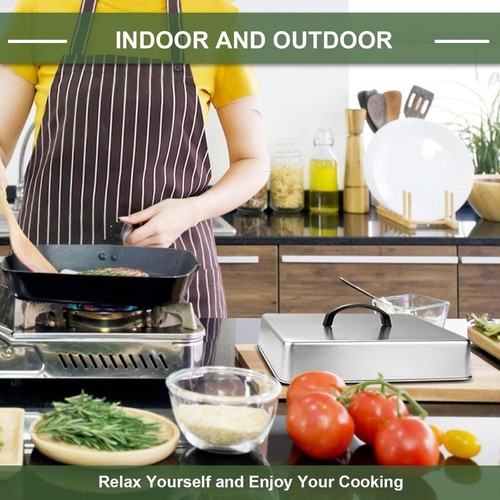 Stainless steel frying pan - steel,