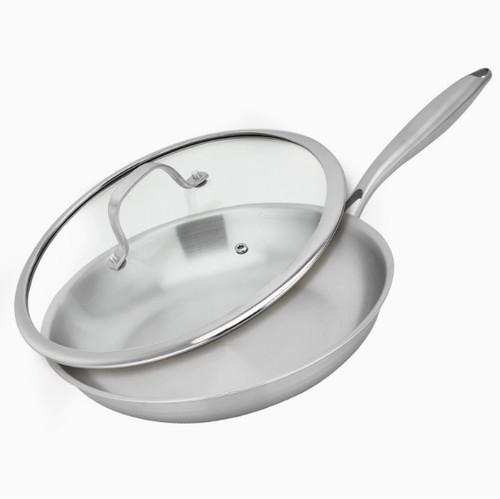 Stainless steel frying pan - stainless,