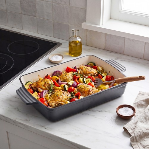 Cast iron enamel baking - cast,