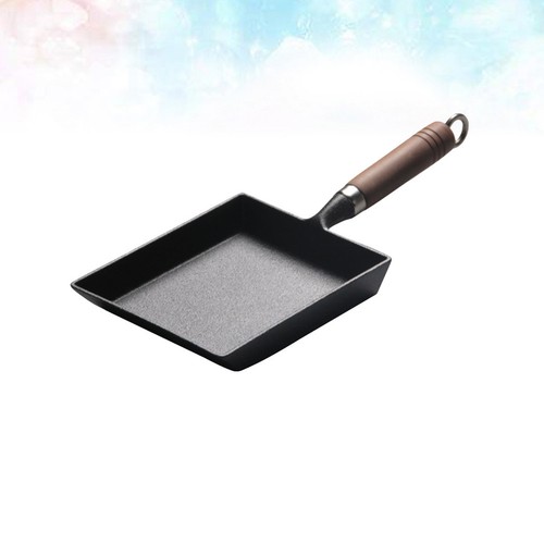 Rectangular black frying pan - frying,